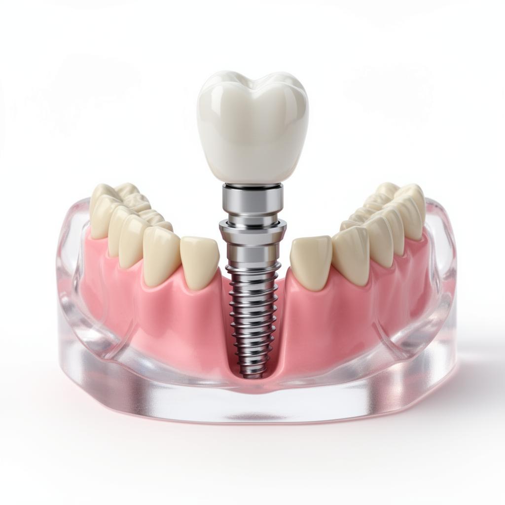 Dental implants with crown & screw